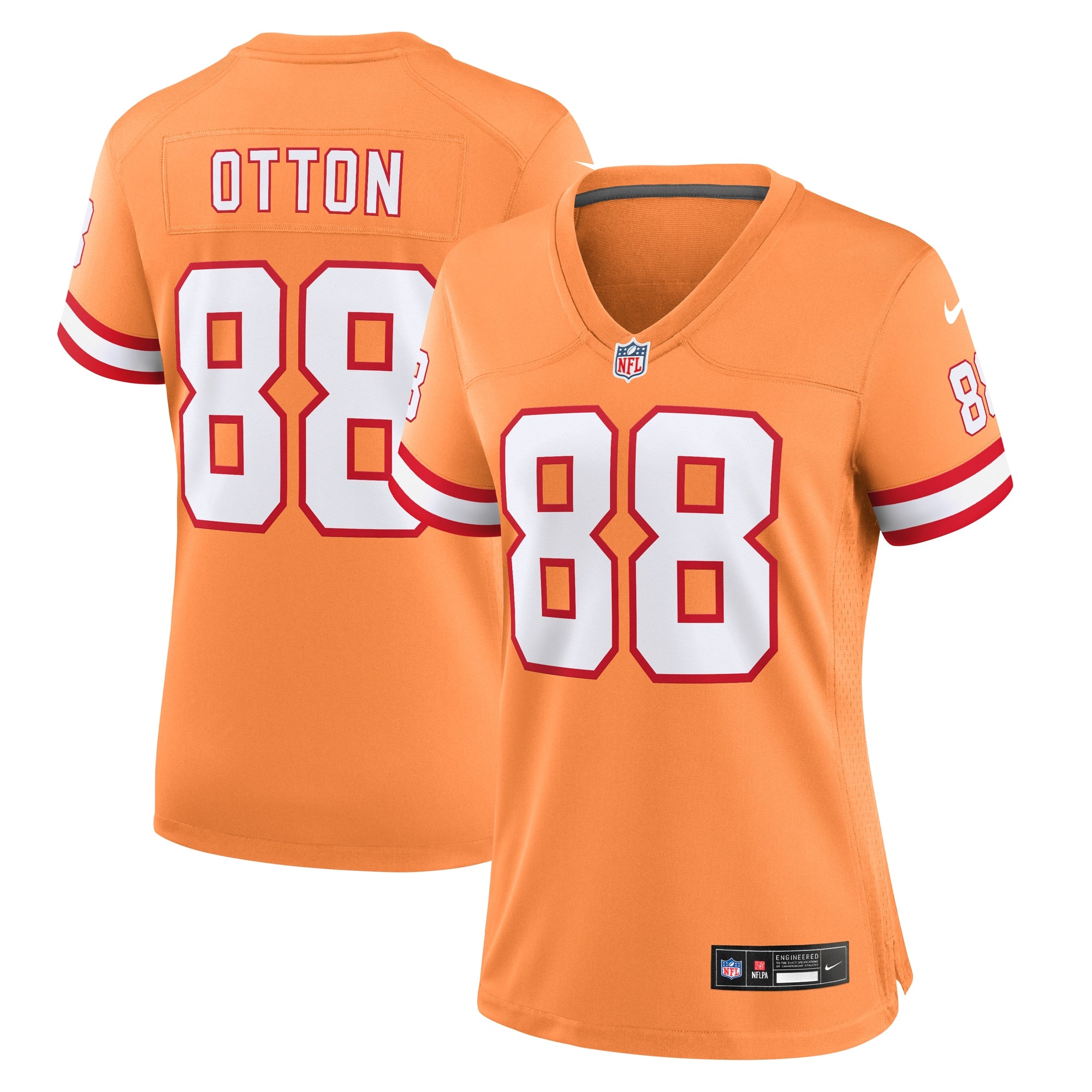 Cade Otton Tampa Bay Buccaneers Nike Women s Throwback Game Jersey   Orange