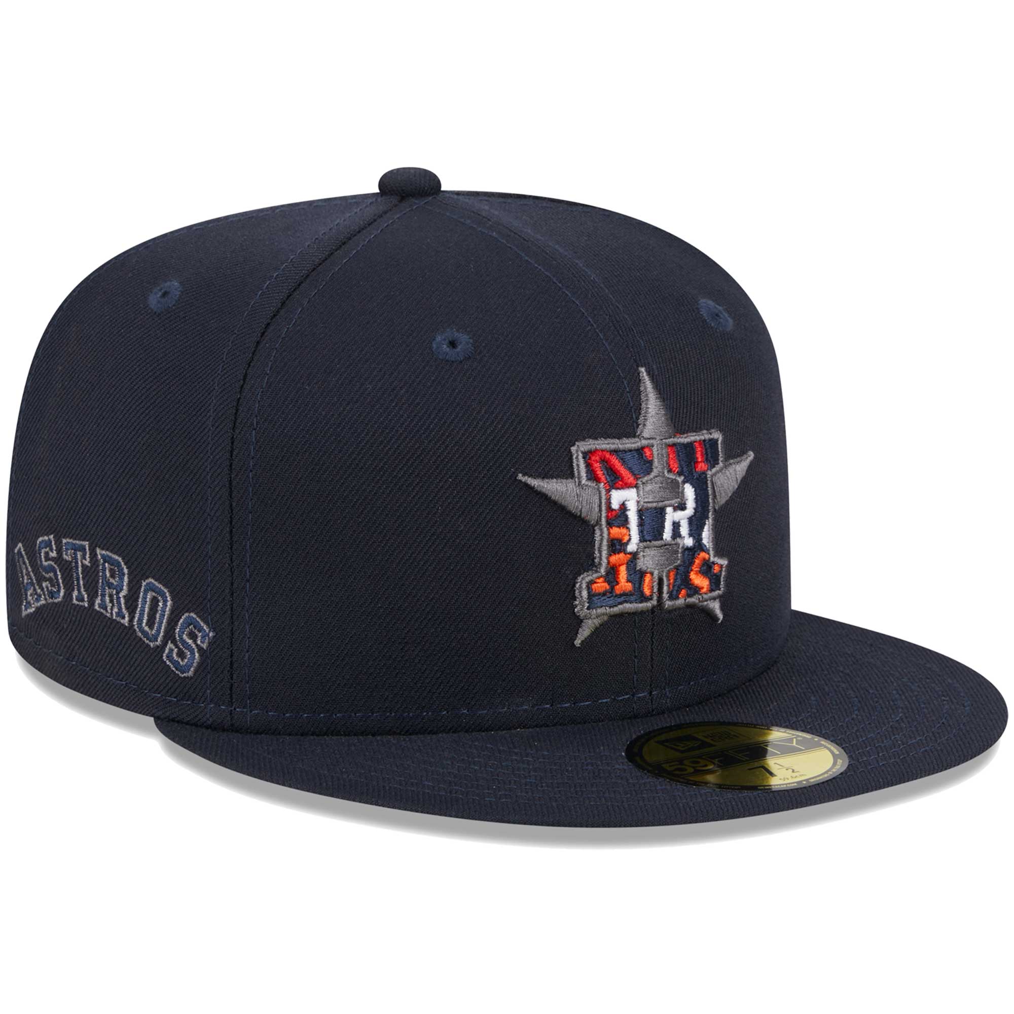 Houston Astros New Era Script Fill 59FIFTY Fitted Hat - Navy