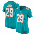 Women s Nike Brandon Jones Aqua Miami Dolphins Team Game Jersey