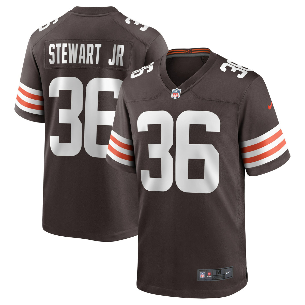 M.J. Stewart Jr. Cleveland Browns Nike Game Jersey   Brown