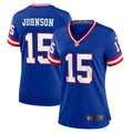 Women s Nike Collin Johnson Royal New York Giants Classic Player Game Jersey