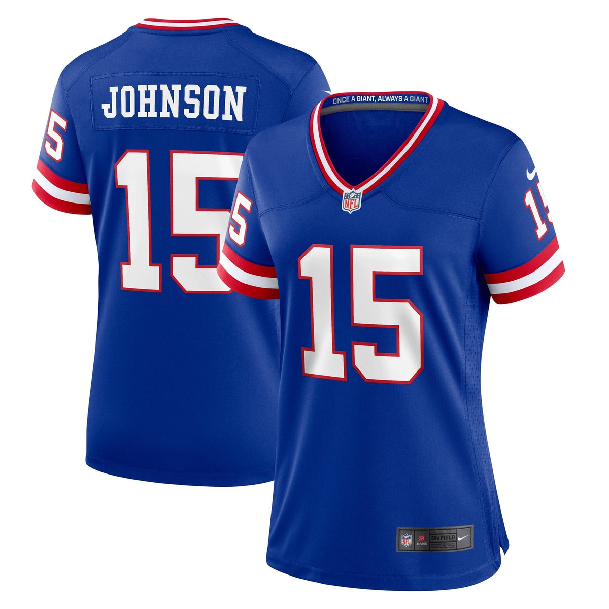 Women s Nike Collin Johnson Royal New York Giants Classic Player Game Jersey