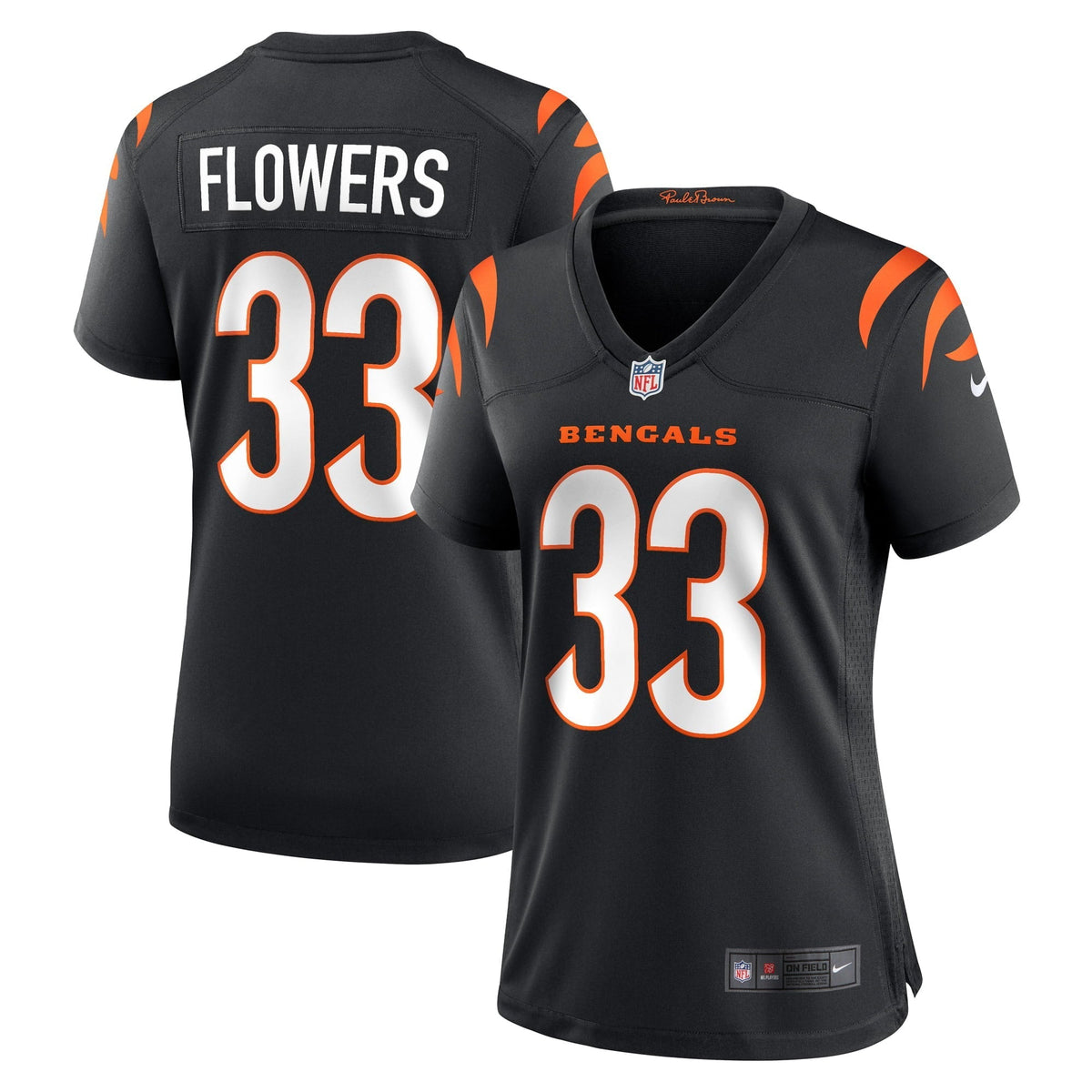 Women s Nike Tre Flowers Black Cincinnati Bengals Game Jersey