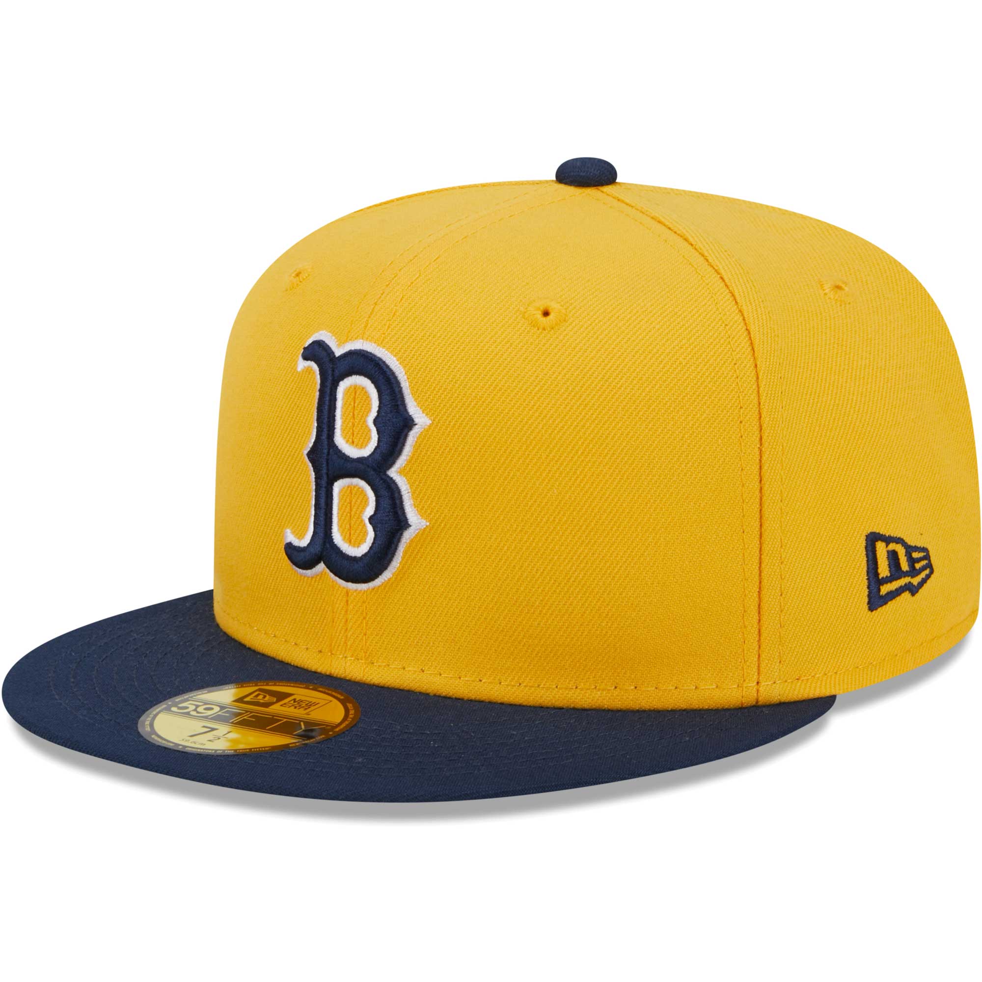 Boston Red Sox New Era Two-Tone Color Pack 59FIFTY Fitted Hat - Gold