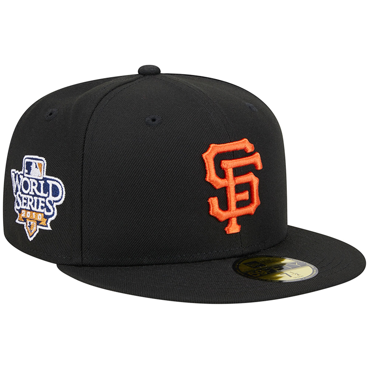 San Francisco Giants New Era 2010 World Series Team Color 59FIFTY Fitted Hat - Black