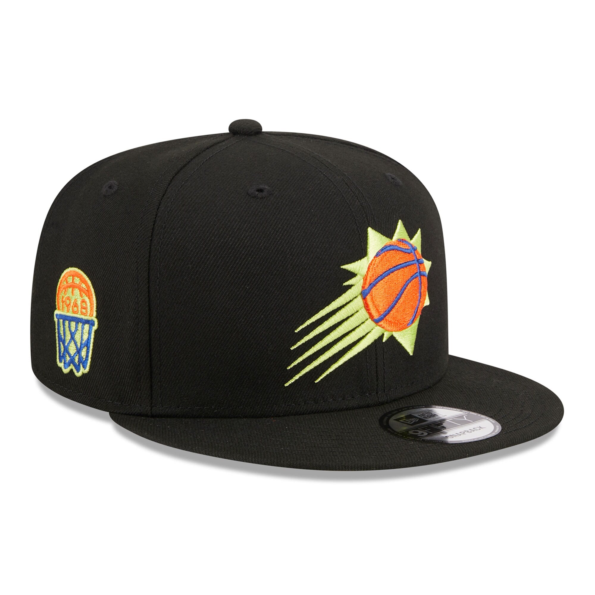 Phoenix Suns New Era Neon Pop 9FIFTY Snapback Hat - Black