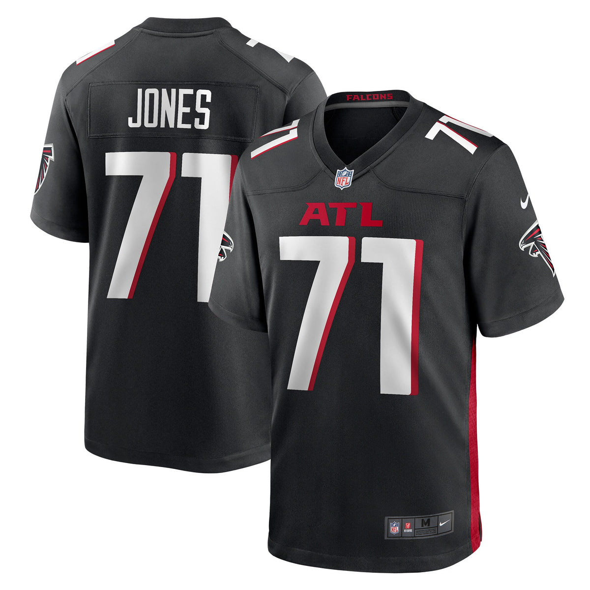 Sam Jones Atlanta Falcons Nike Game Jersey   Black