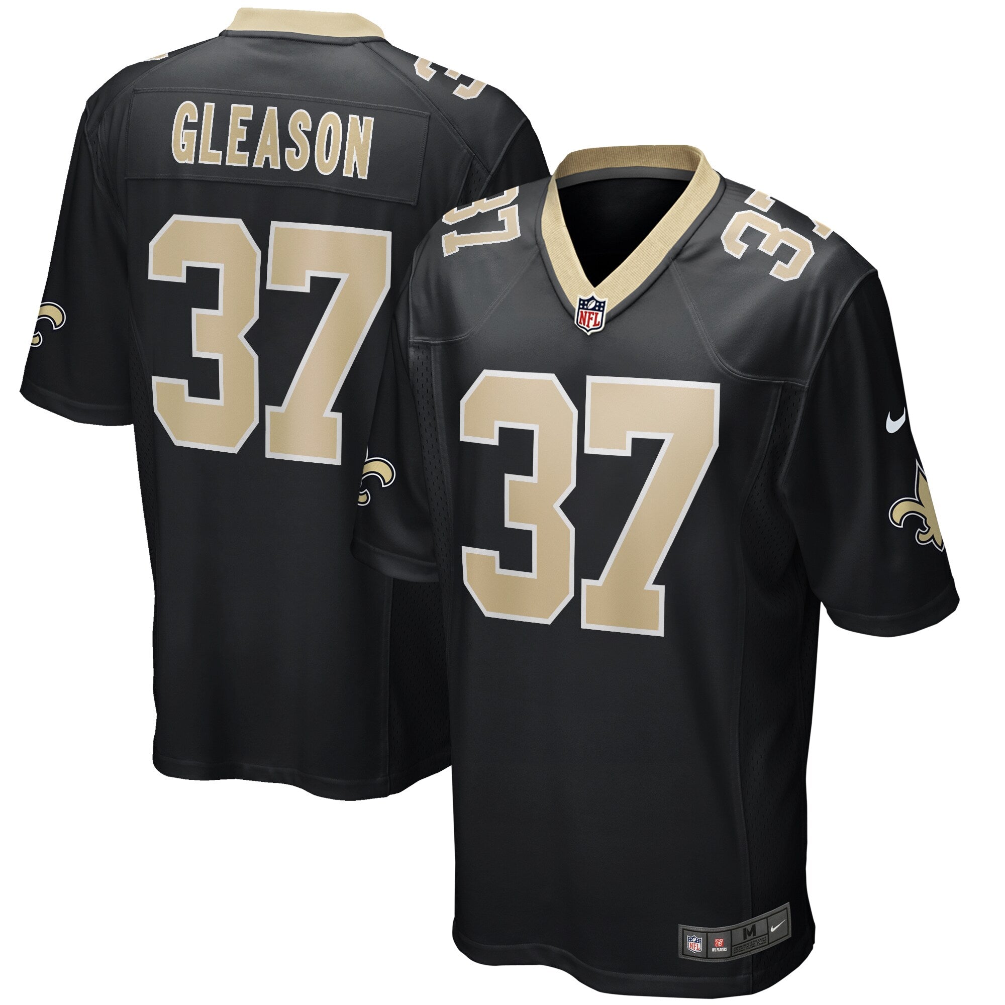 Steve Gleason New Orleans Saints Nike Game Retired Player Jersey   Black