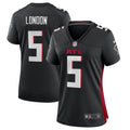 Drake London Atlanta Falcons Nike Women s Player Game Jersey   Black