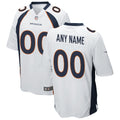 Denver Broncos Nike Custom Game Jersey   White