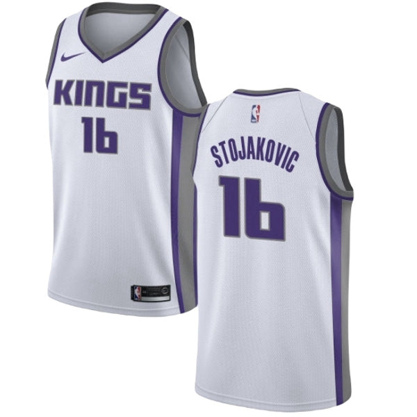 Men's Sacramento Kings Peja Stojakovic Association Jersey - White