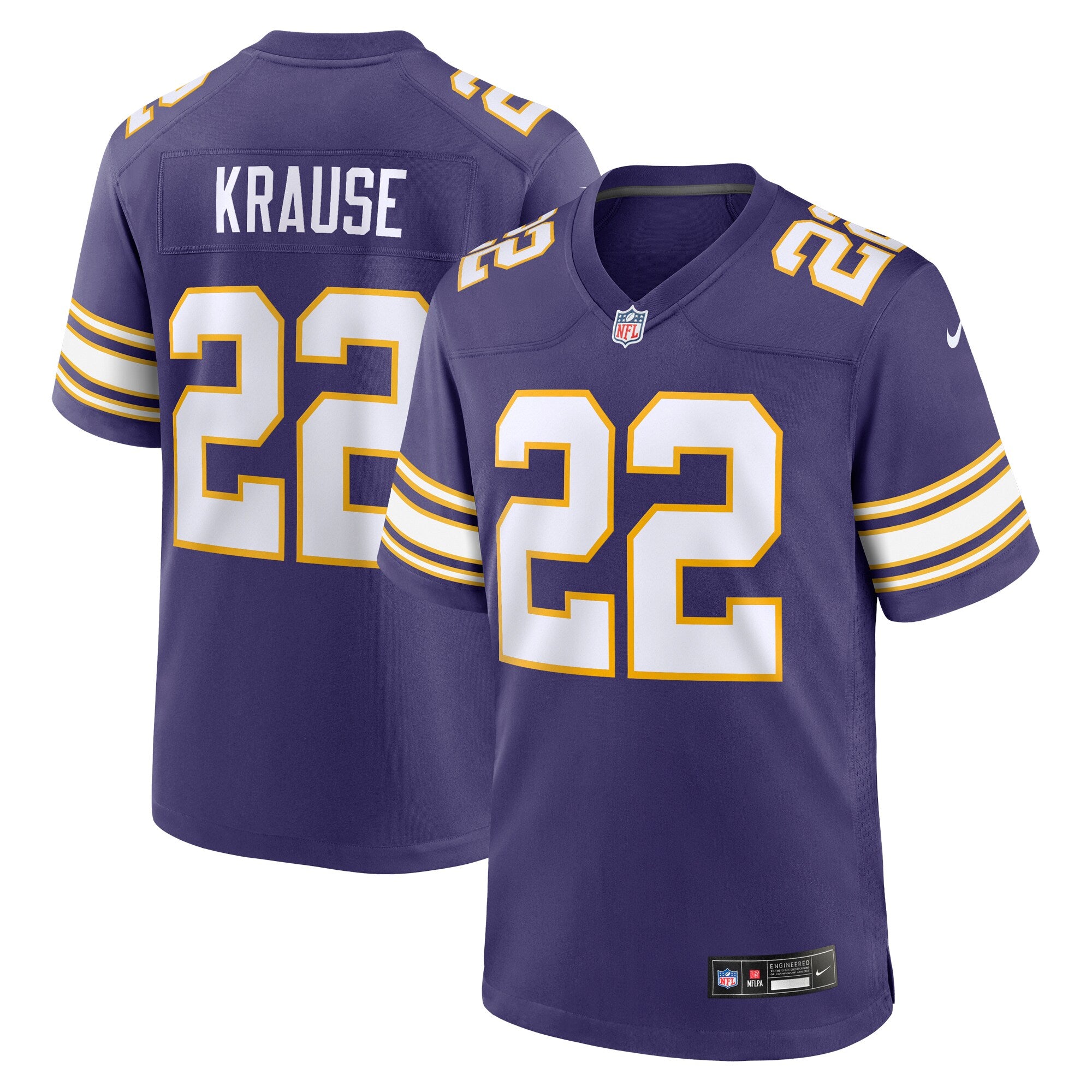 Paul Krause Minnesota Vikings Nike Classic Retired Player Jersey   Purple