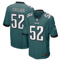 Men s Nike Davion Taylor Midnight Green Philadelphia Eagles Game Jersey