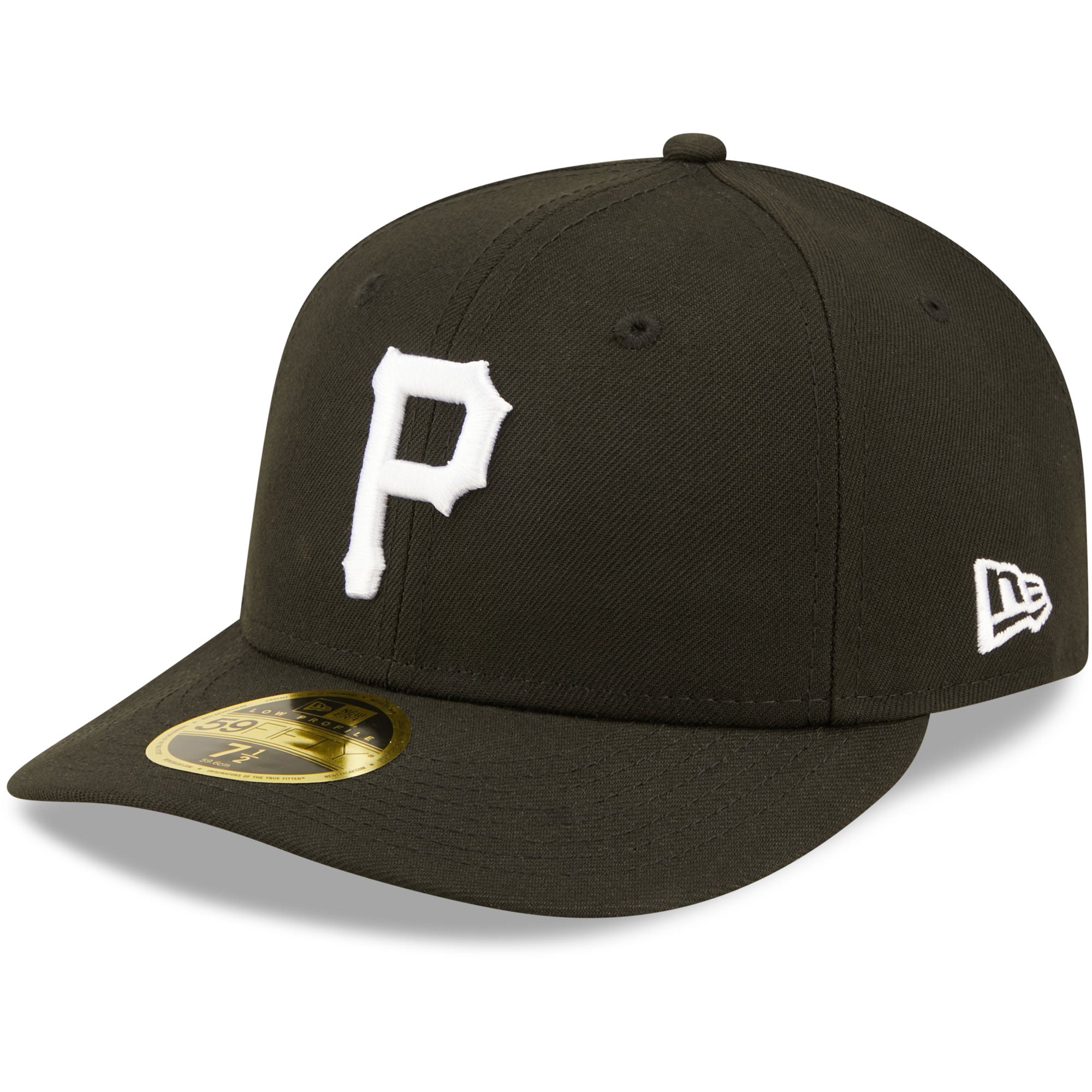 Pittsburgh Pirates New Era Black & White Low Profile 59FIFTY Fitted Hat