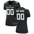 New York Jets Nike Women s Alternate Custom Game Jersey   Stealth Black