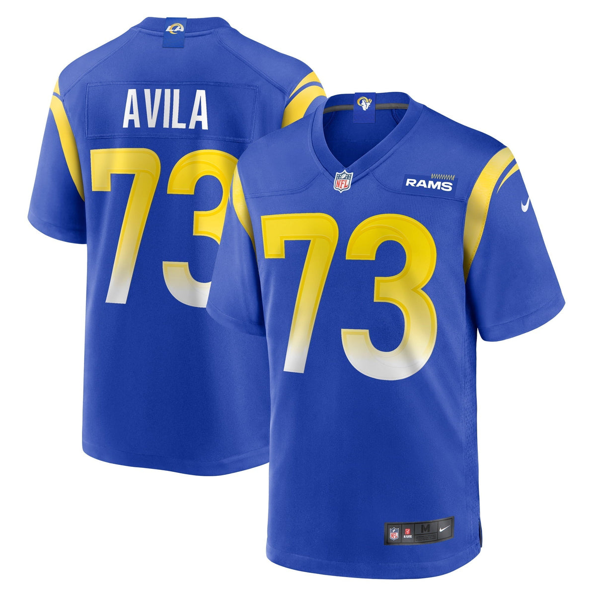 Men s Nike Steve Avila Royal Los Angeles Rams Home Game Jersey