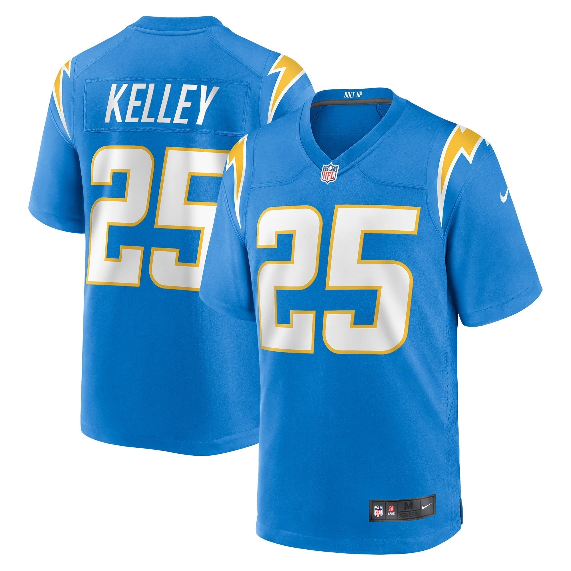 Men s Nike Joshua Kelley Powder Blue Los Angeles Chargers Game Jersey