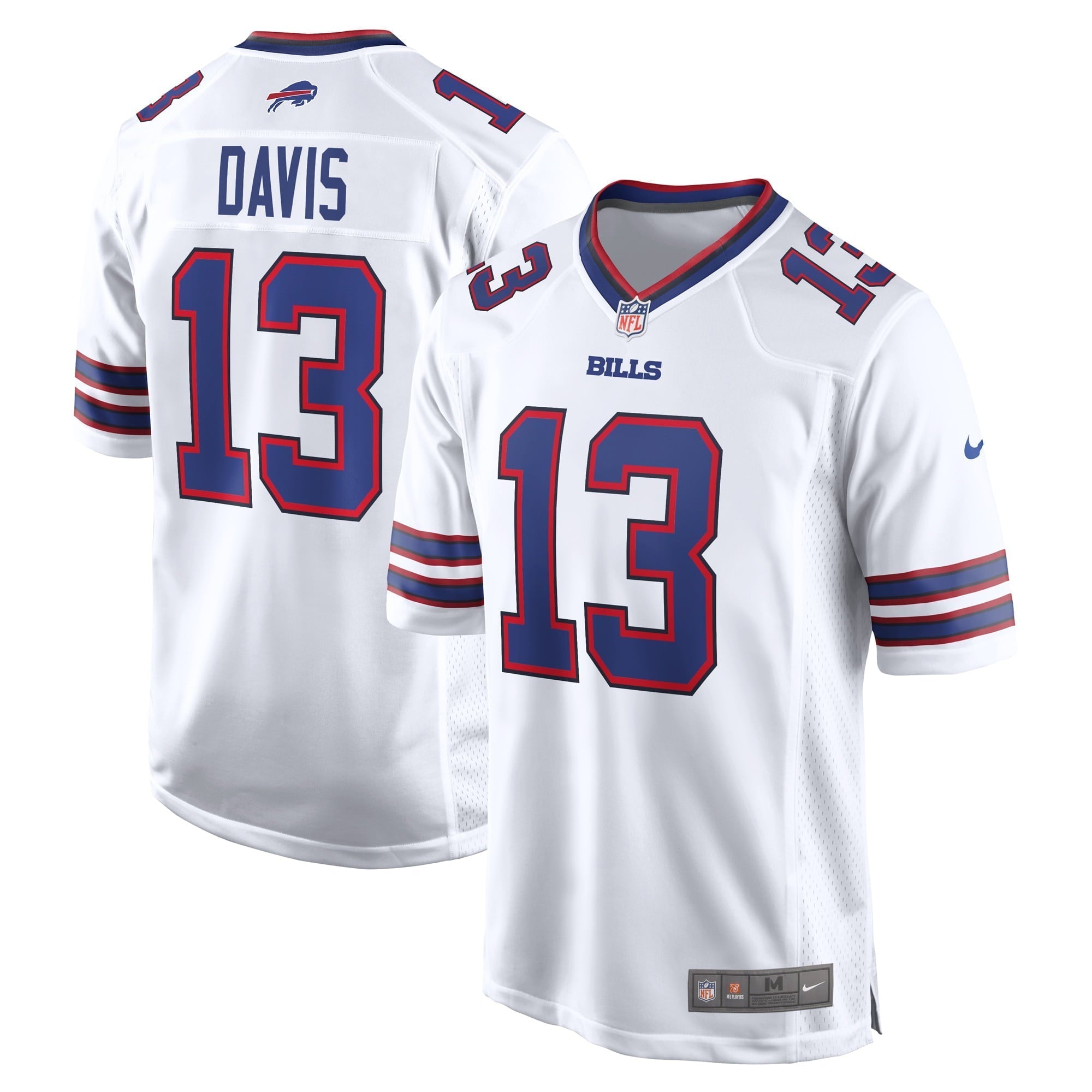 Men s Nike Gabe Davis White Buffalo Bills Game Player Jersey