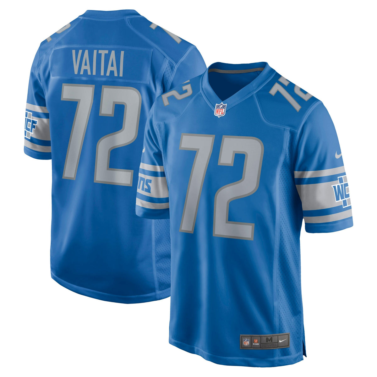 Halapoulivaati Vaitai Detroit Lions Nike Game Jersey   Blue