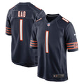 Number 1 Dad Chicago Bears Nike Game Jersey   Navy