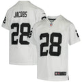 Josh Jacobs Las Vegas Raiders Nike Youth Game Jersey   White