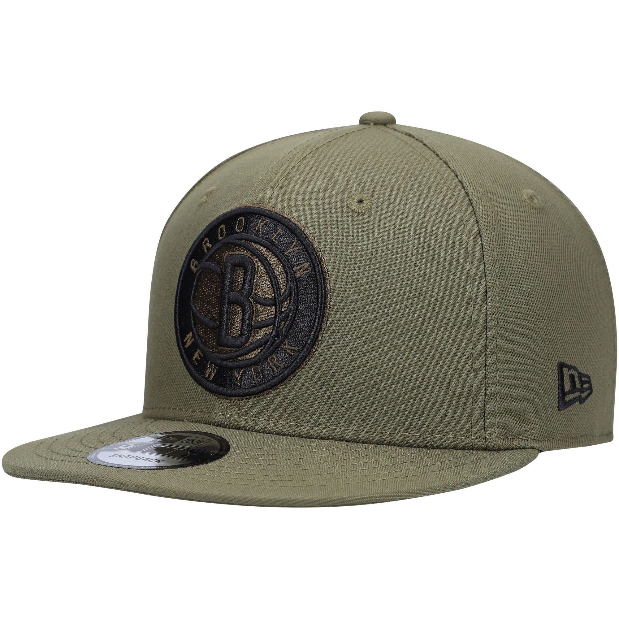 Brooklyn Nets New Era 9FIFTY Snapback Hat - Olive