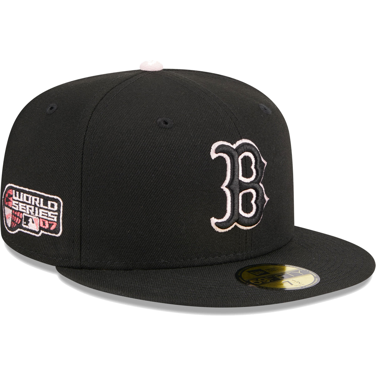 Boston Red Sox New Era Pastel Undervisor 59FIFTY Fitted Hat - Black