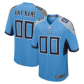 Tennessee Titans Nike Alternate Custom Game Jersey   Light Blue