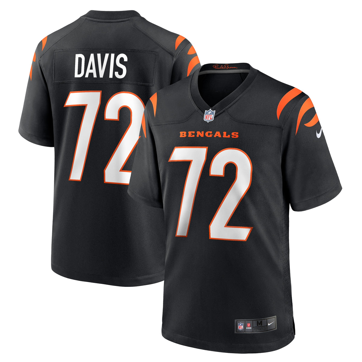 Domenique Davis Cincinnati Bengals Nike Game Player Jersey   Black