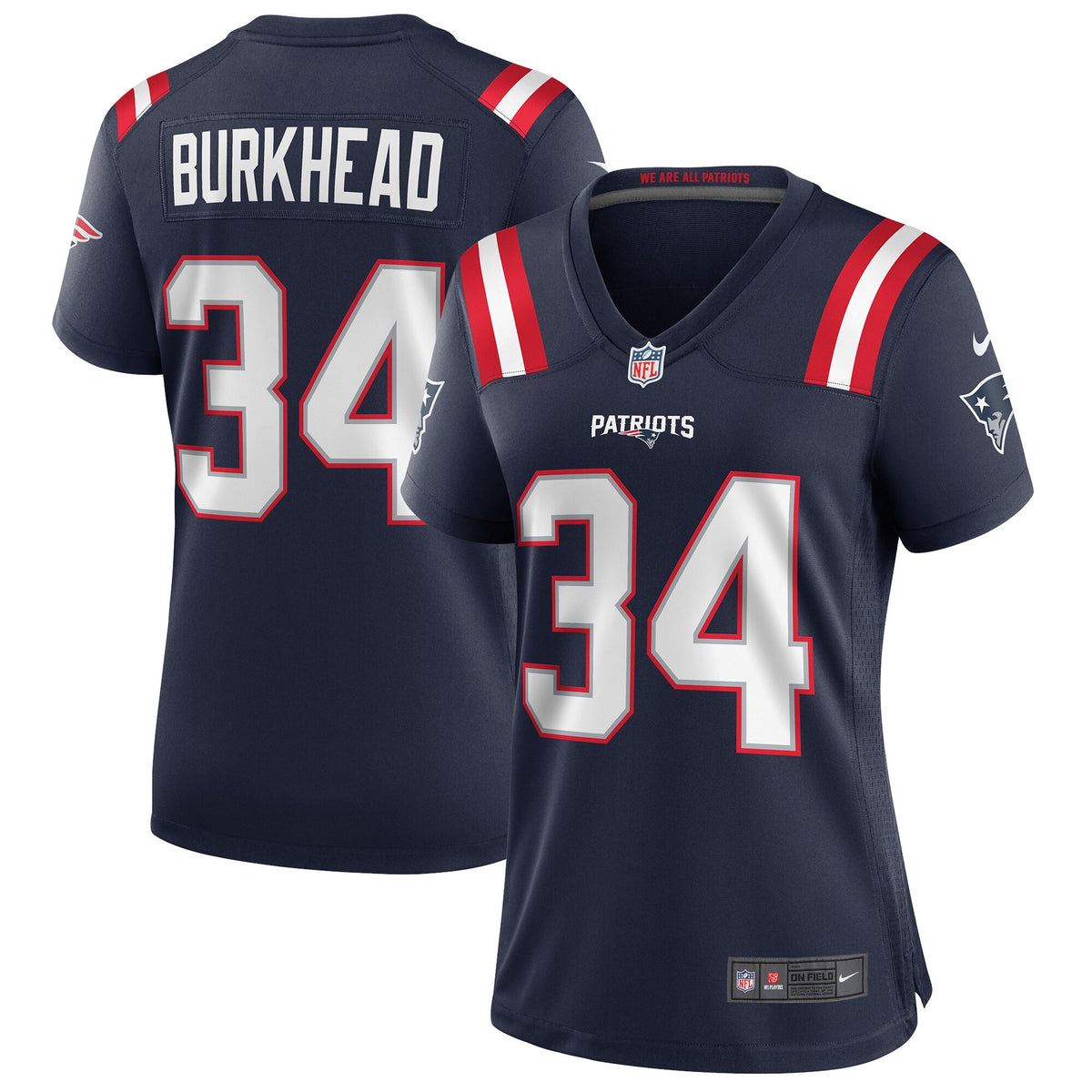 Rex Burkhead New England Patriots Nike Women s Game Jersey   Navy