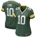 Jordans Love Green Bay Packers Nike Women s Game Jersey   Green