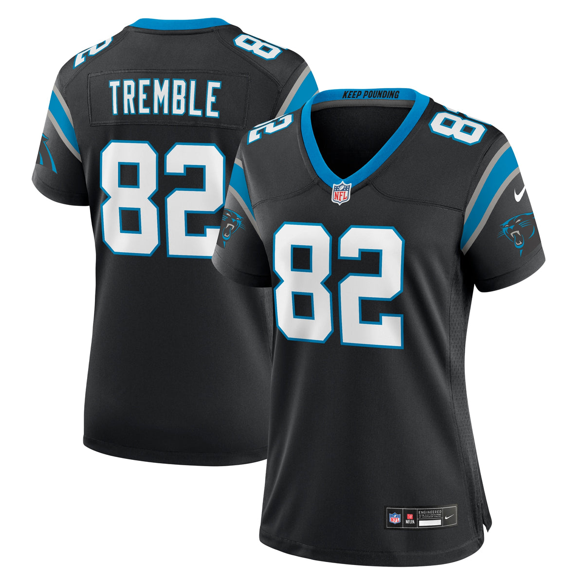 Tommy Tremble Carolina Panthers Nike Women s Team Game Jersey   Black