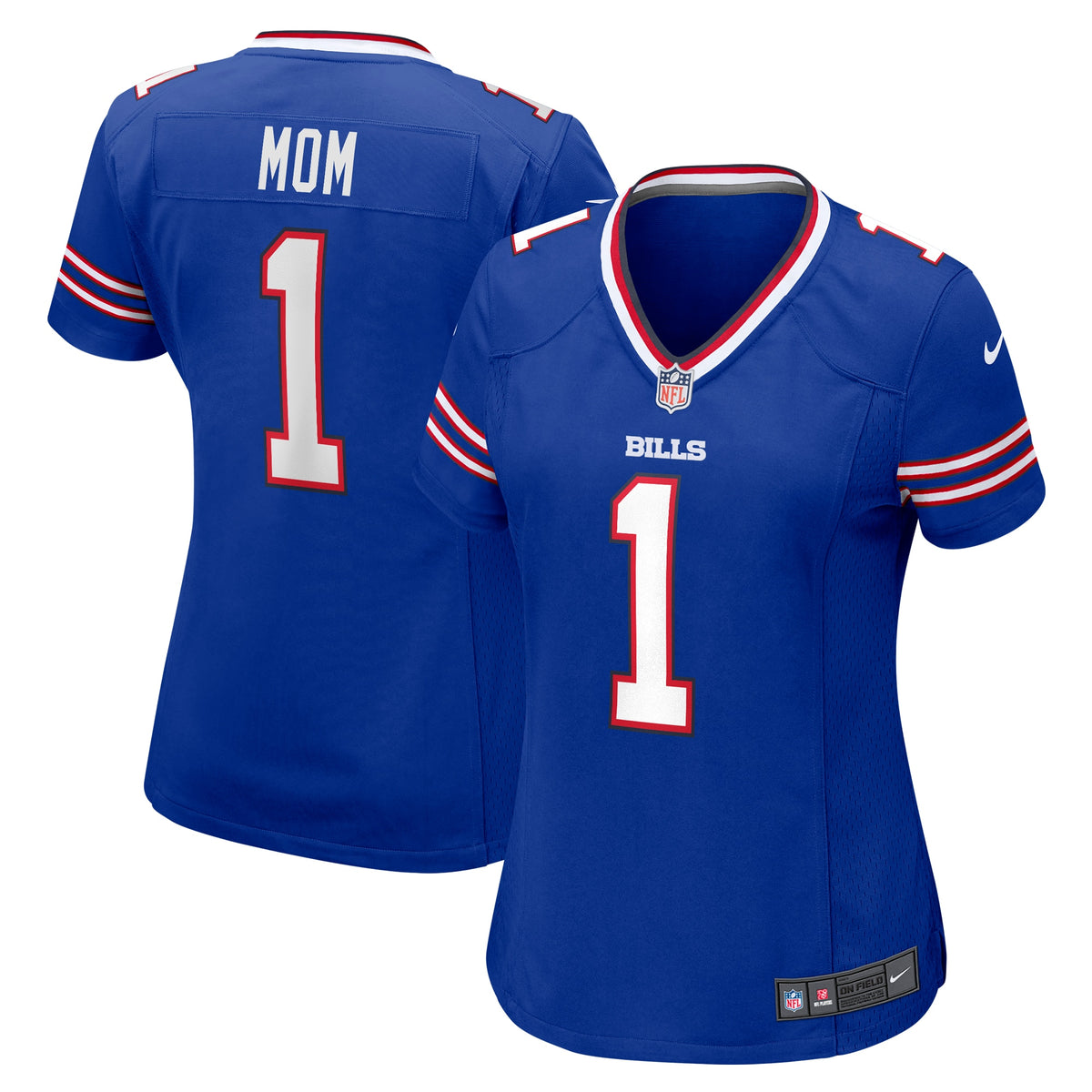 Number 1 Mom Buffalo Bills Nike Women s Game Jersey   Royal