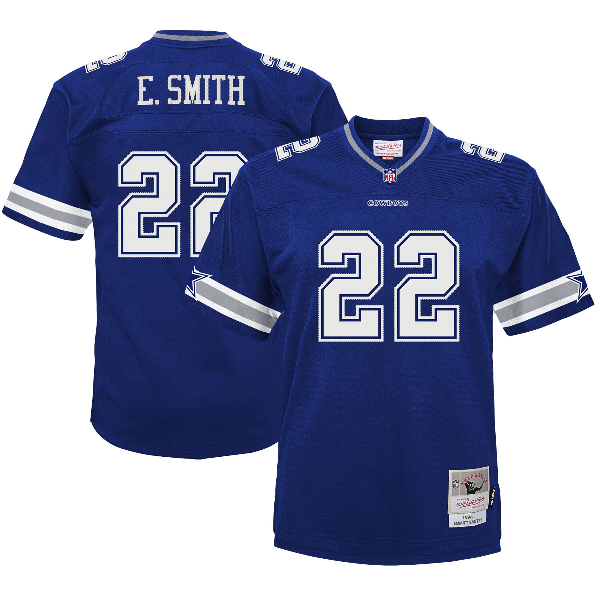 Emmitt Smith Dallas Cowboys Mitchell   Ness Toddler 1996 Retired Legacy Jersey   Navy