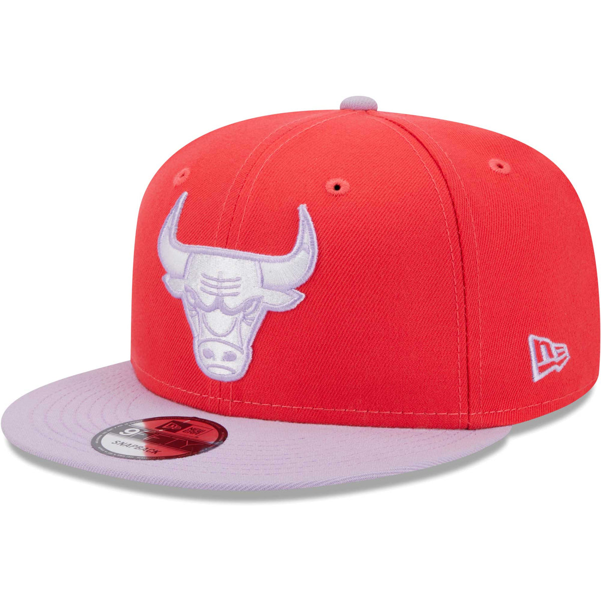 Chicago Bulls New Era 2-Tone Color Pack 9FIFTY Snapback Hat - Red/Lavender
