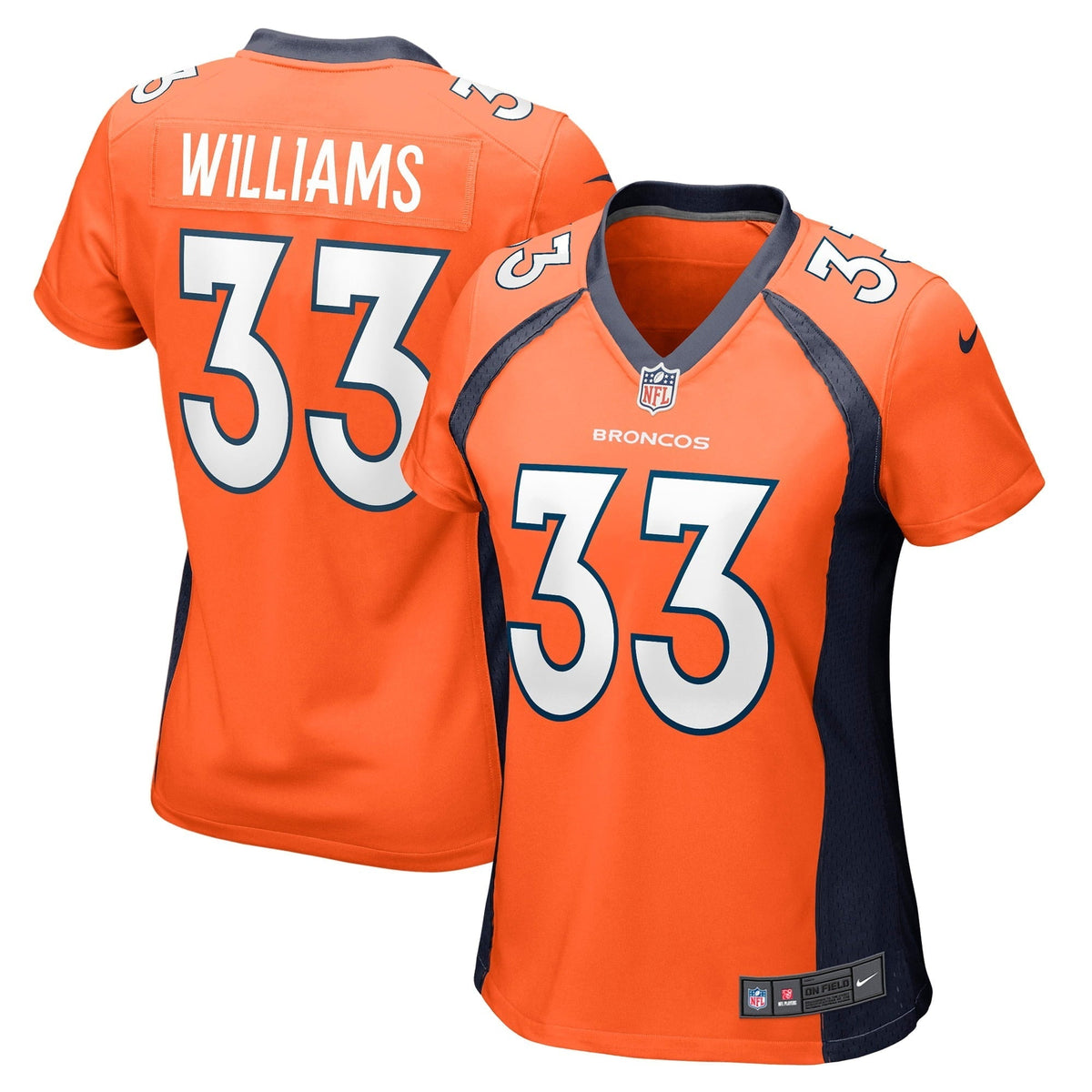 Women s Nike Javonte Williams Orange Denver Broncos Game Jersey