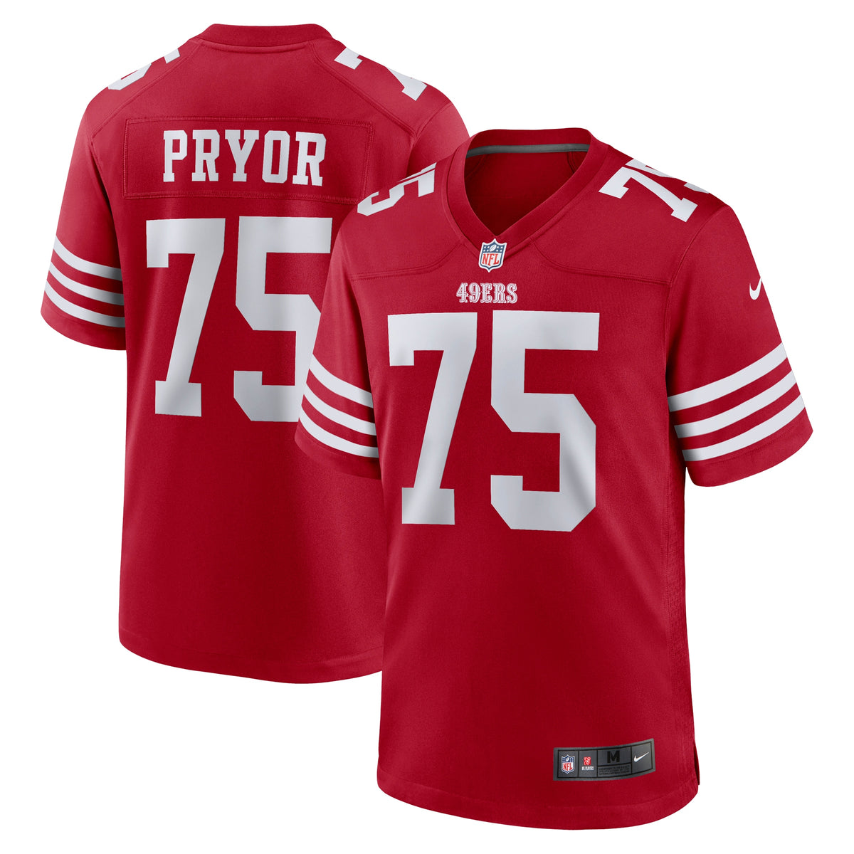 Matt Pryor San Francisco 49ers Nike Game Jersey   Scarlet