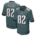 Men s Nike Devon Allen Midnight Green Philadelphia Eagles Game Player Jersey