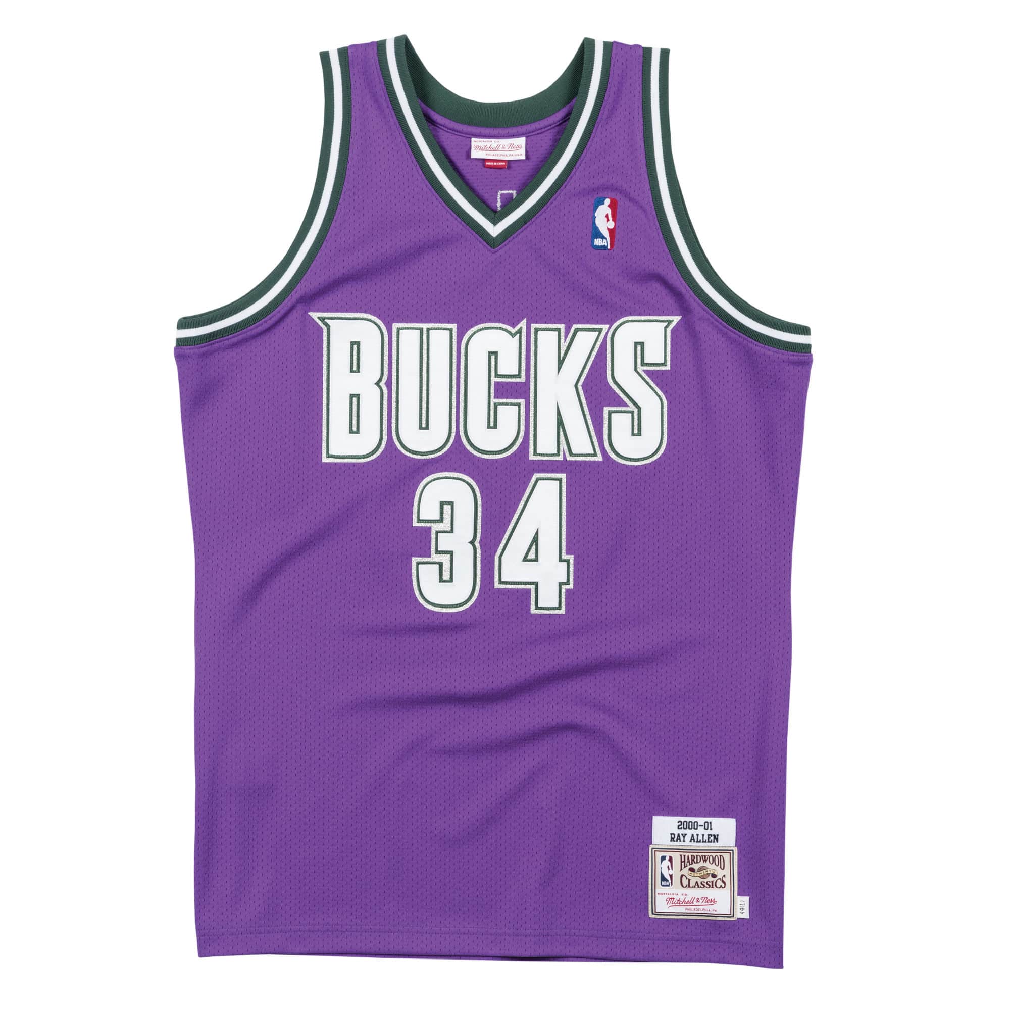 Authentic Jersey Milwaukee Bucks 2000-01 Ray Allen