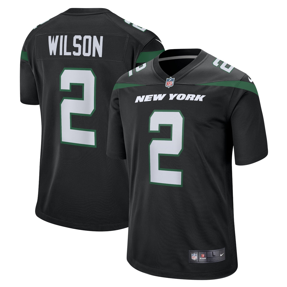 Men s Nike Zach Wilson Black New York Jets Alternate Game Jersey
