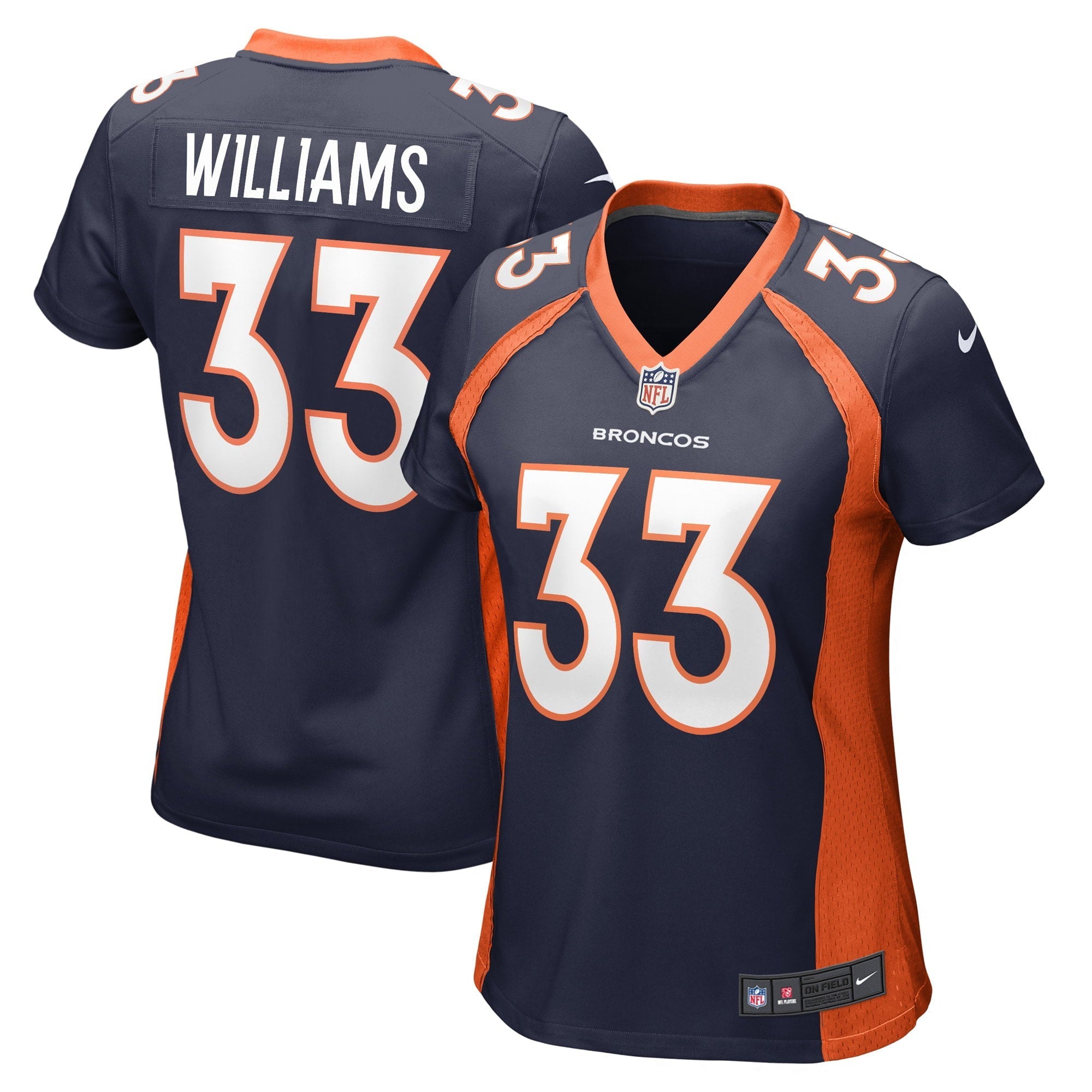 Women s Nike Javonte Williams Navy Denver Broncos Home Game Player Jersey