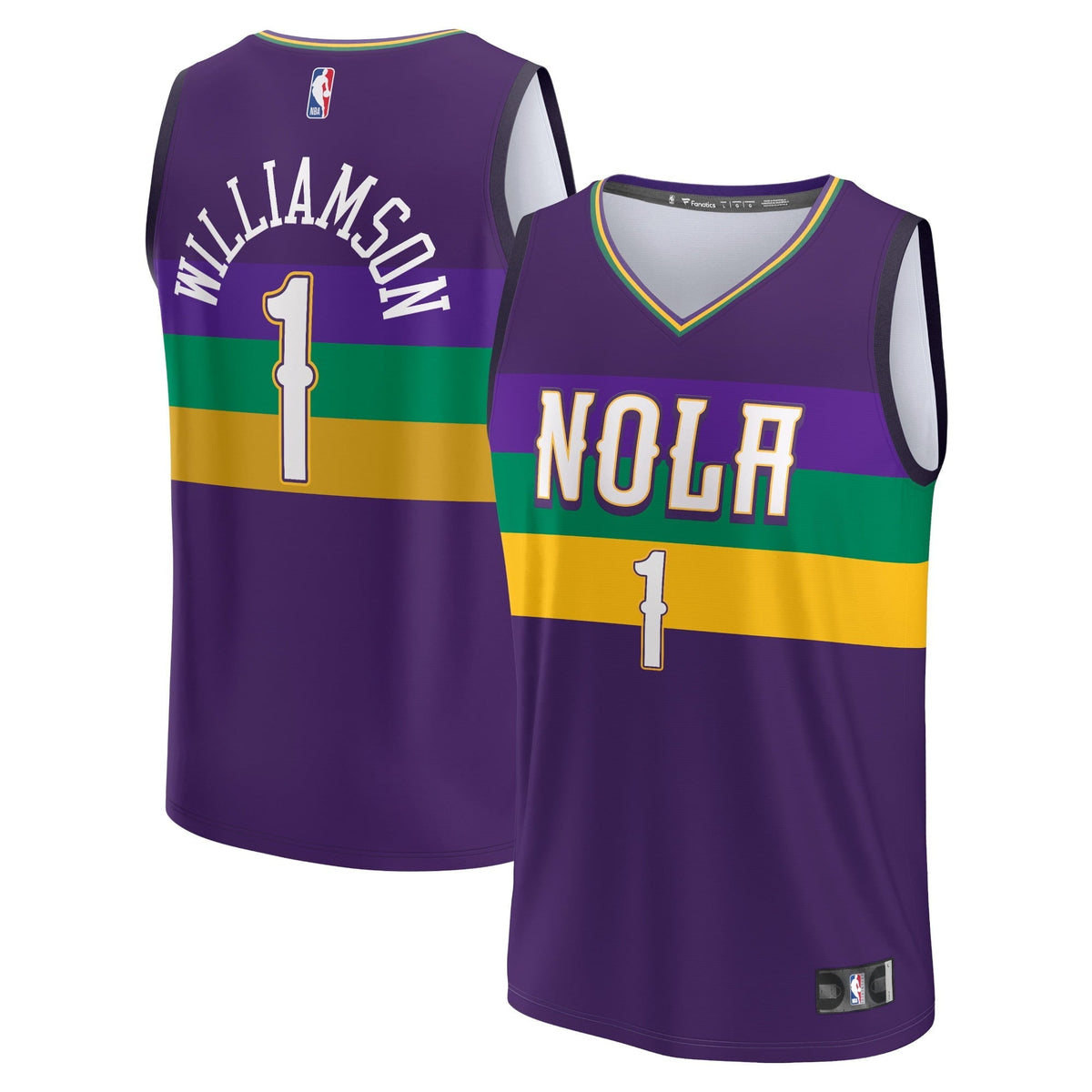Men's Fanatics Branded Zion Williamson Purple New Orleans Pelicans 2022/23 Fastbreak Jersey - City Edition