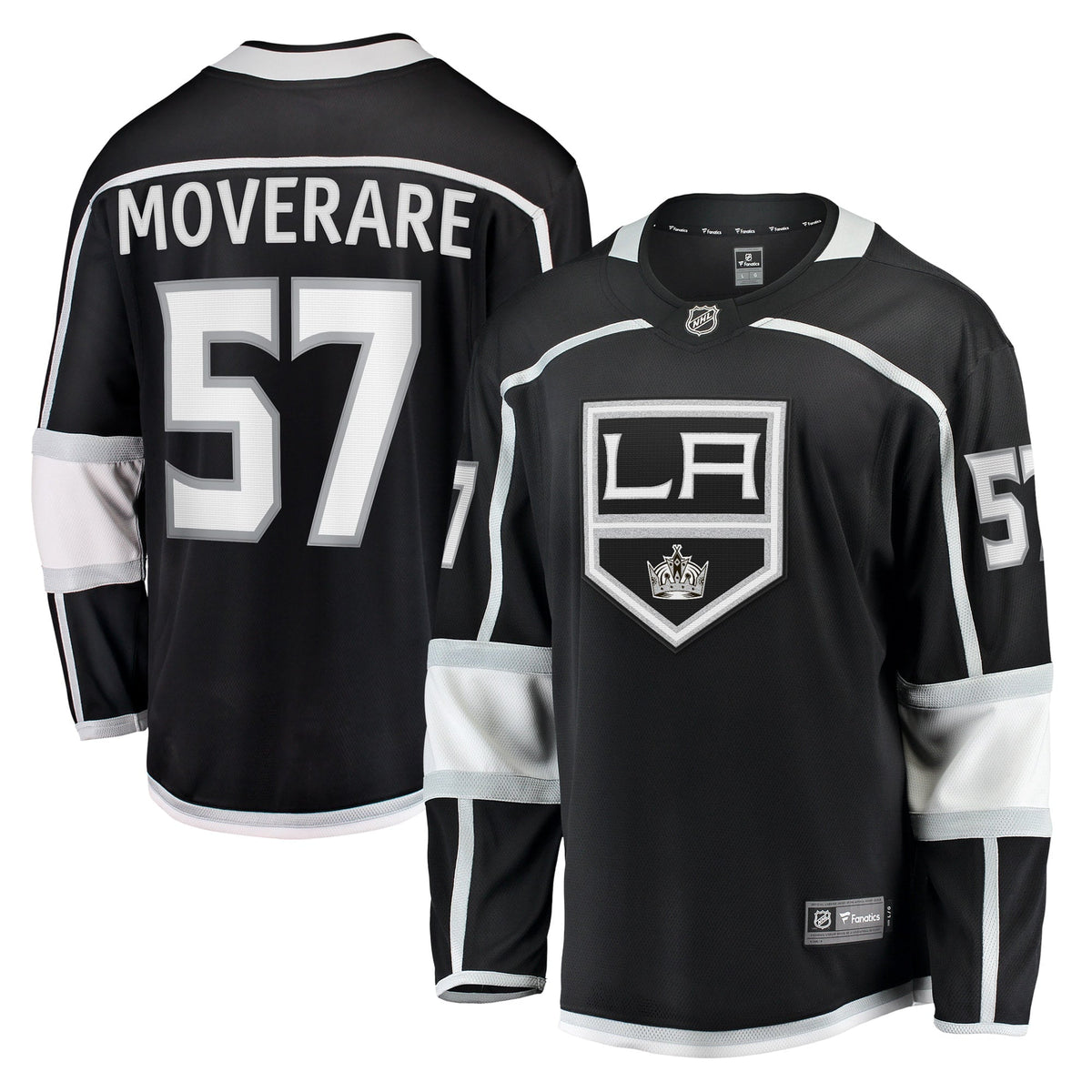 Men's Fanatics Branded Jacob Moverare Black Los Angeles Kings Home Breakaway Player Jersey