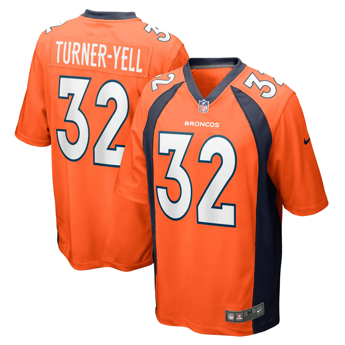 Delarrin Turner-Yell Denver Broncos Nike Game Player Jersey   Orange