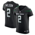 Men s Nike Zach Wilson Stealth Black New York Jets Vapor Elite Jersey