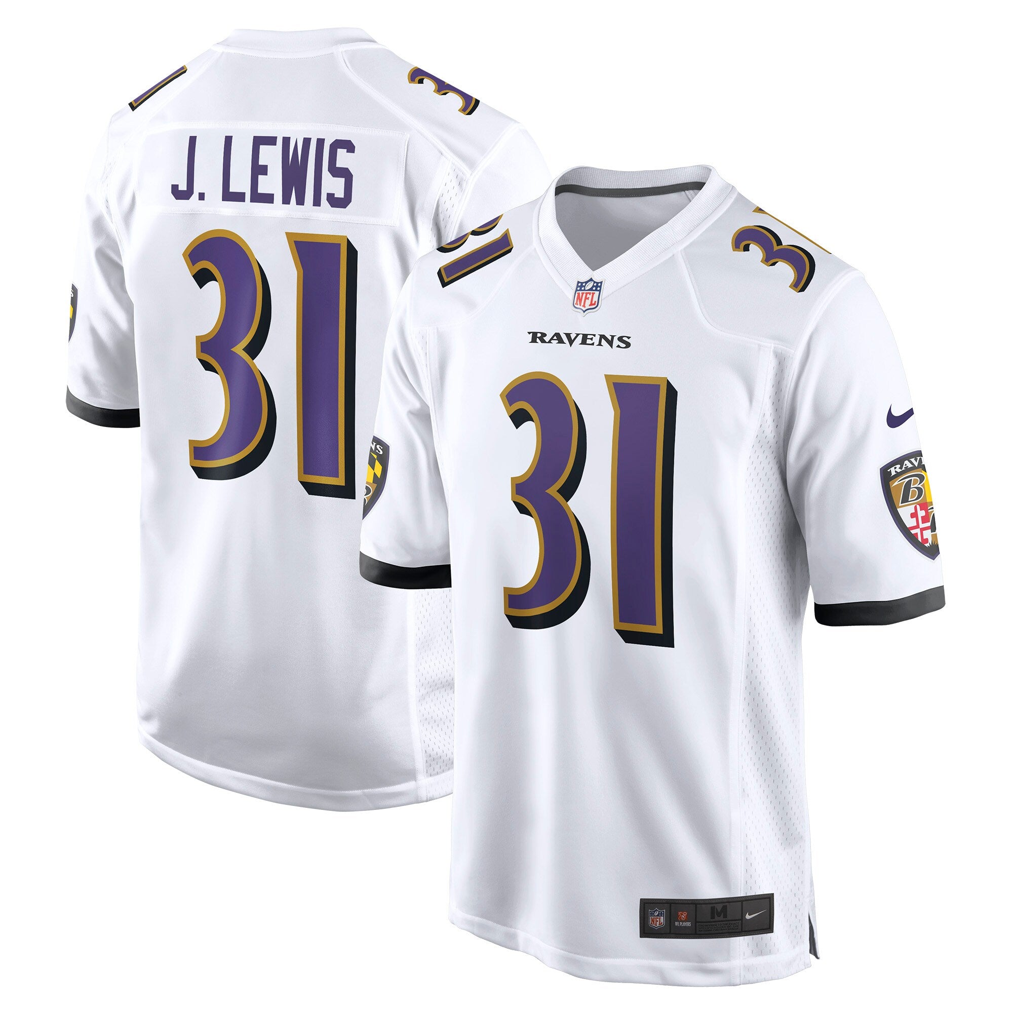 Jamal Lewis Baltimore Ravens Nike Retired Player Game Jersey   White