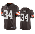 Men s Cleveland Browns Jerome Ford Brown Vapor Stitched Game Jerseys