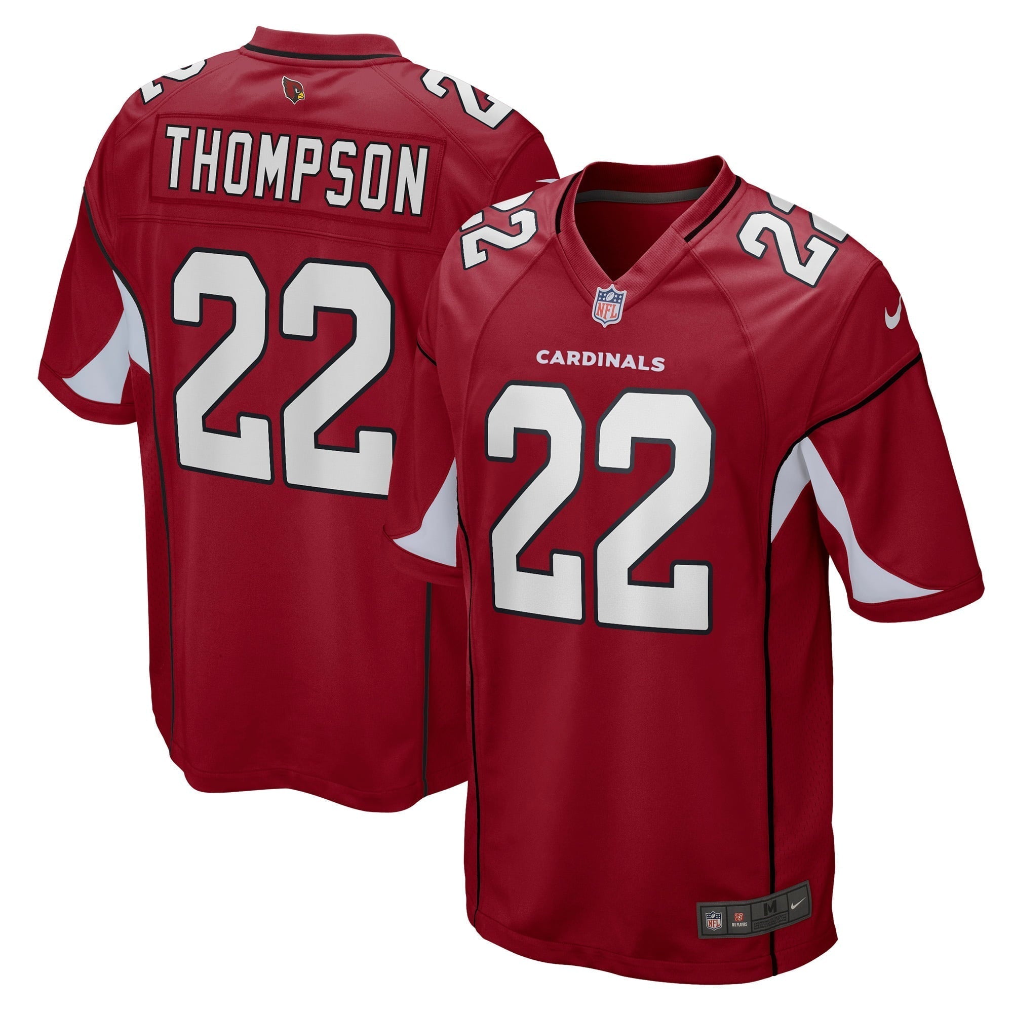 Men s Nike Deionte Thompson Cardinal Arizona Cardinals Game Player Jersey