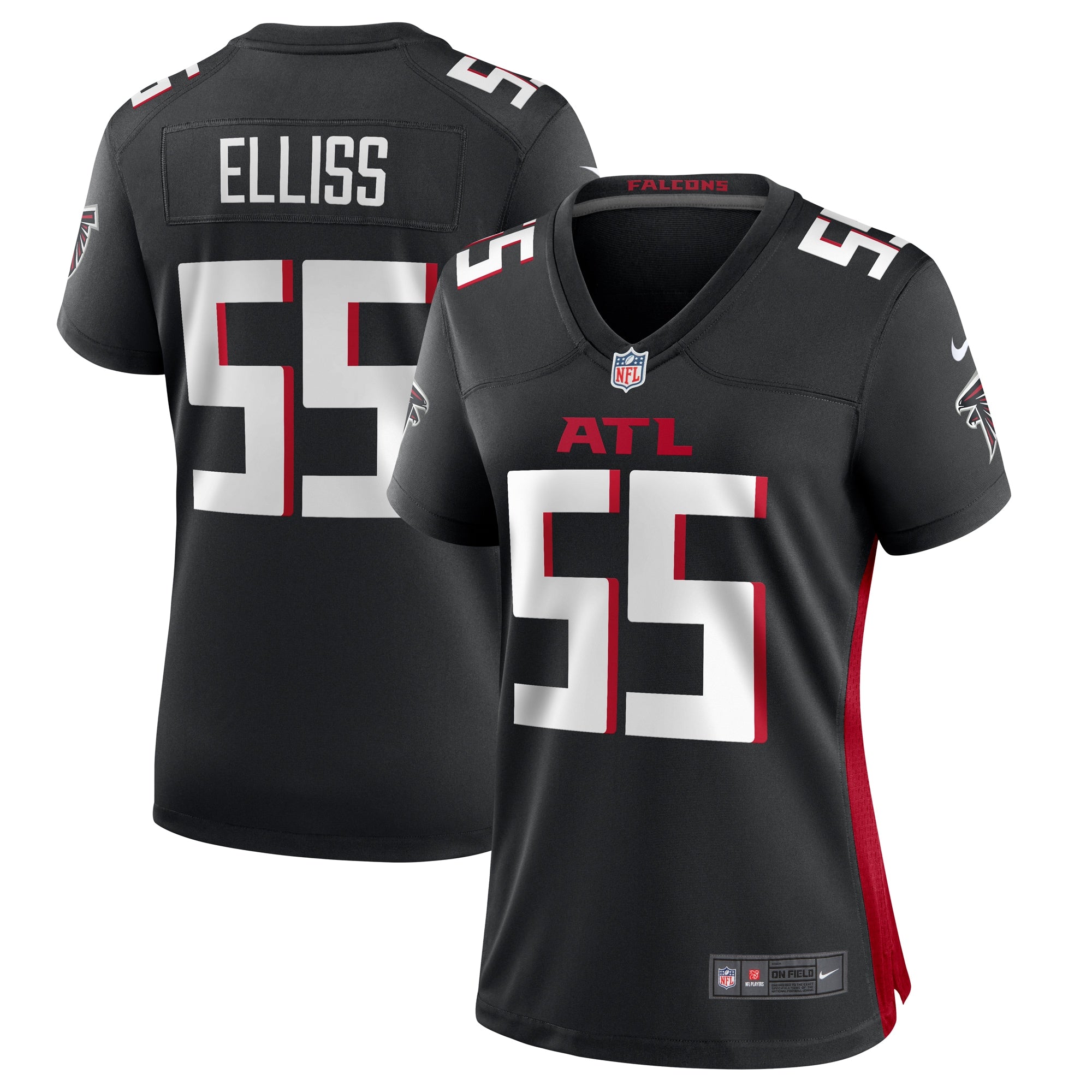 Kaden Elliss Atlanta Falcons Nike Women s Game Player Jersey   Black