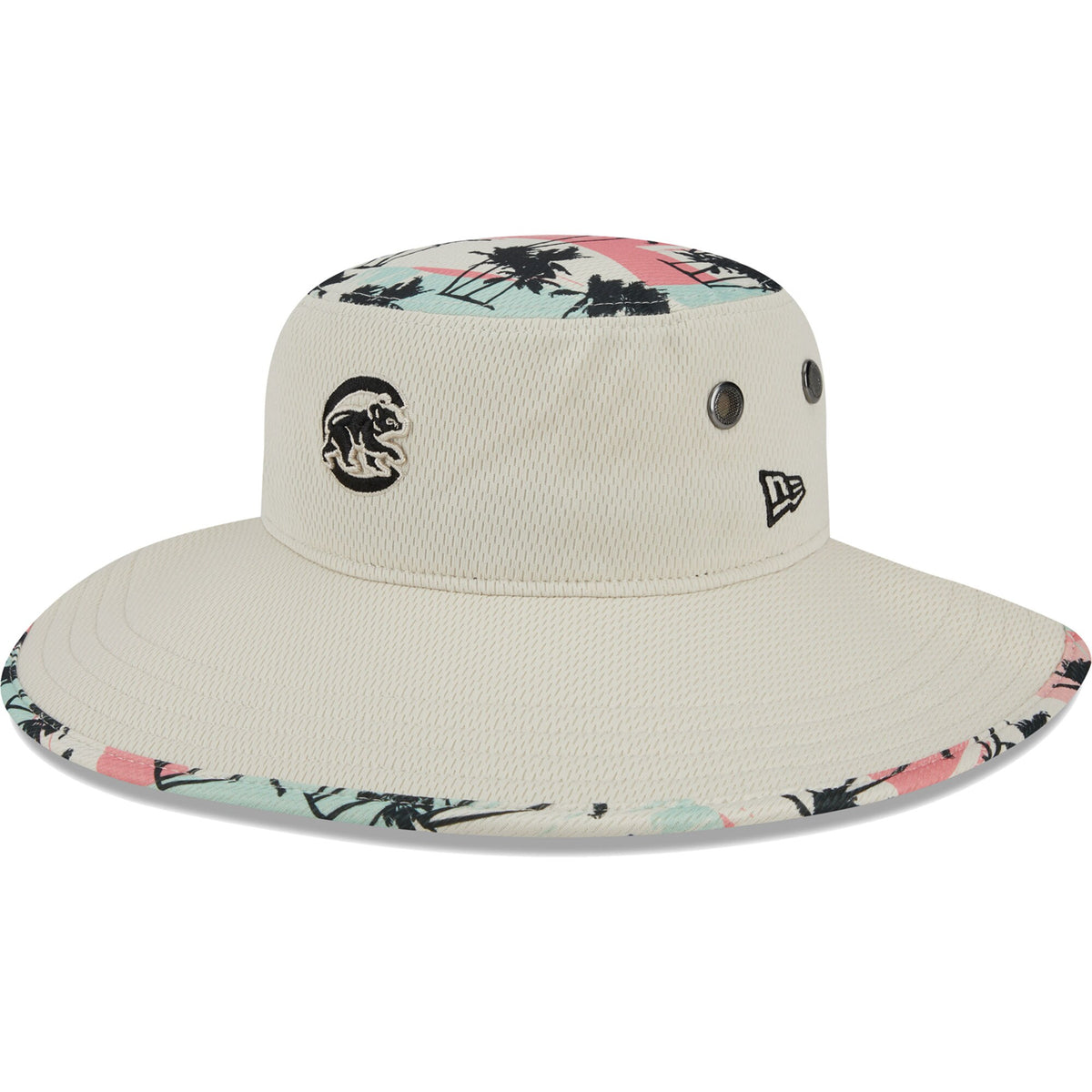 Chicago Cubs New Era Retro Beachin' Bucket Hat - Natural